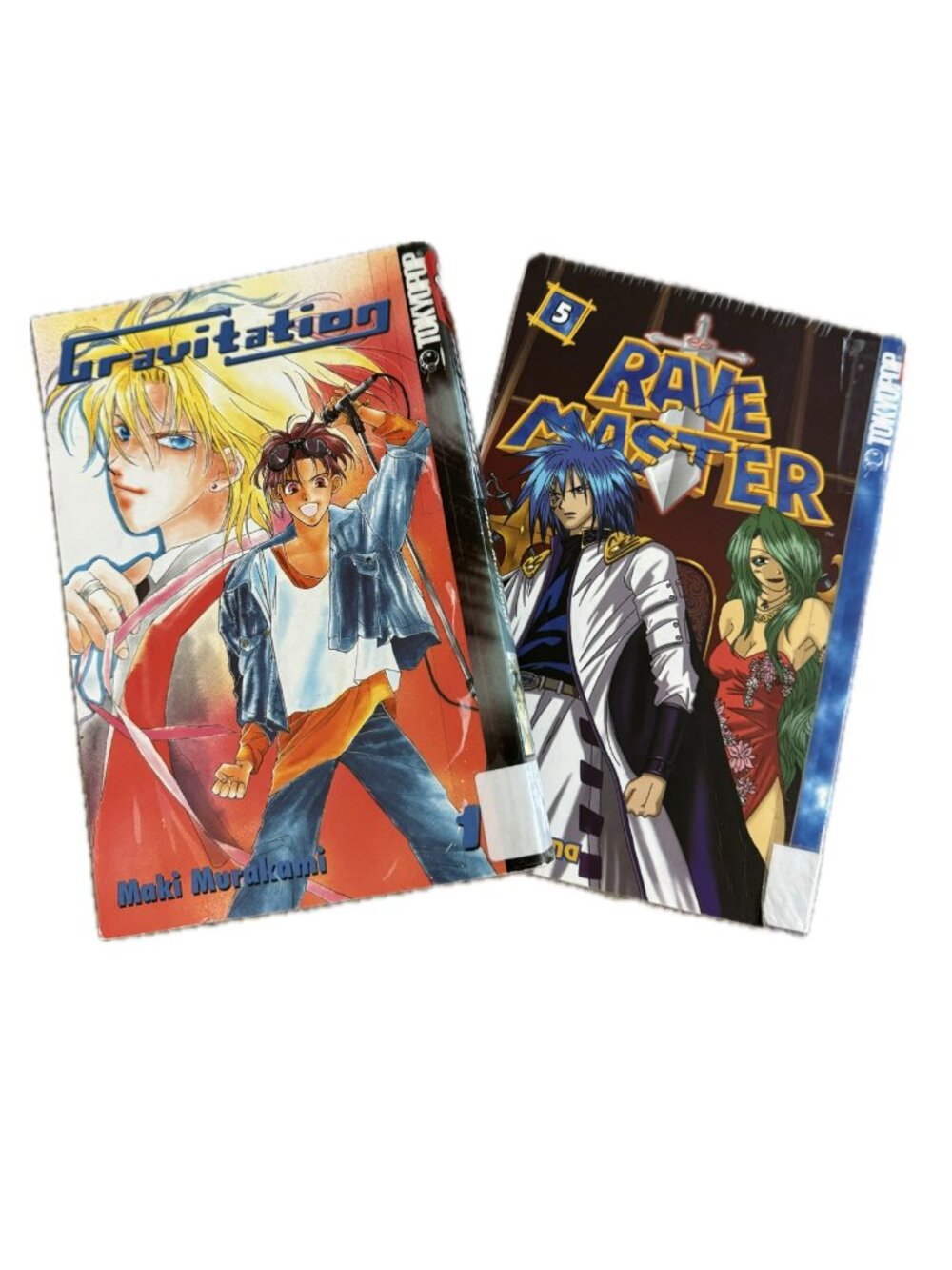 2 Books Graphic Novel Manga TokyoPop Manga Rave Master & Gravitation
